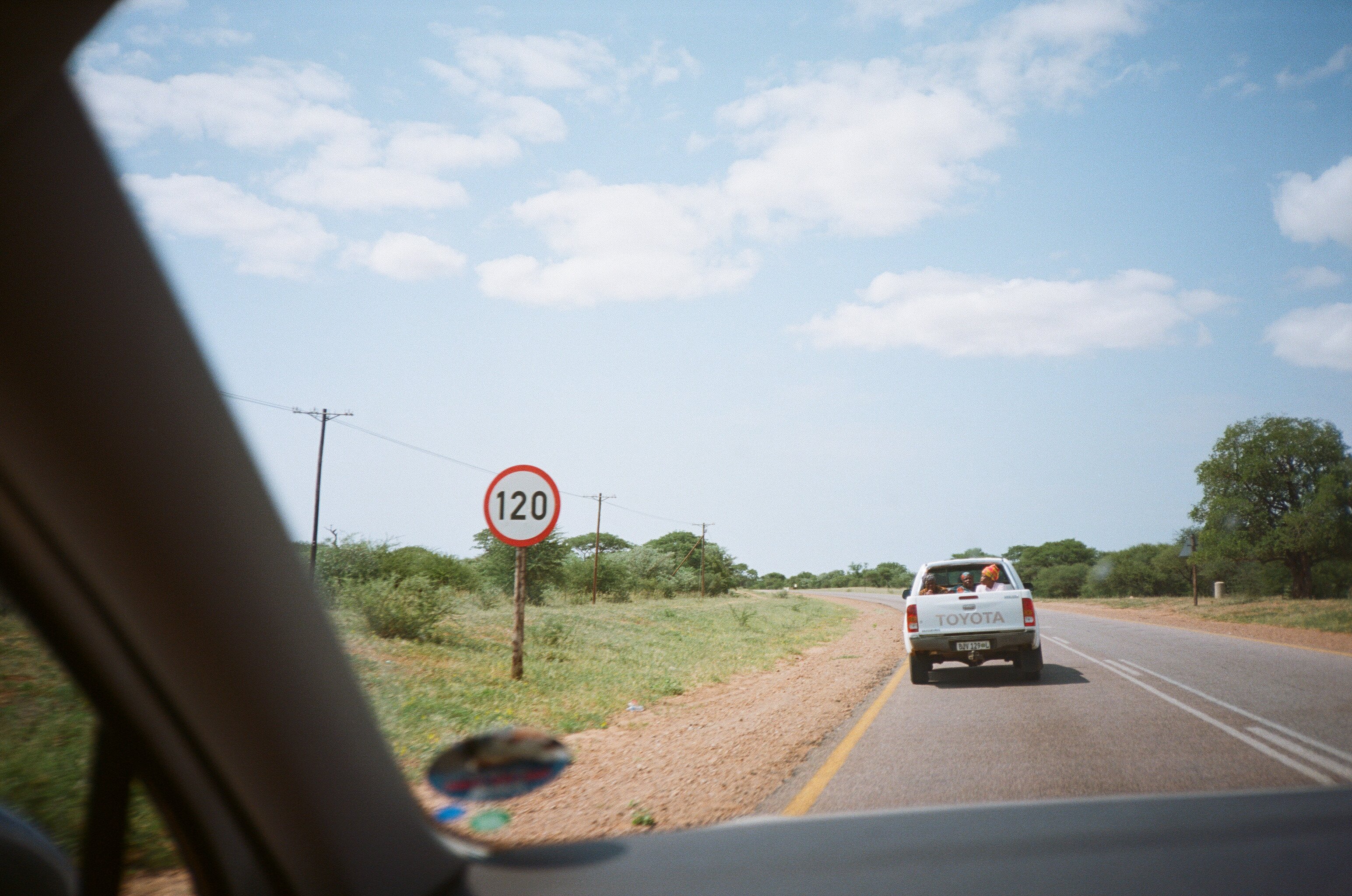 Trying not to forget to drive on the left