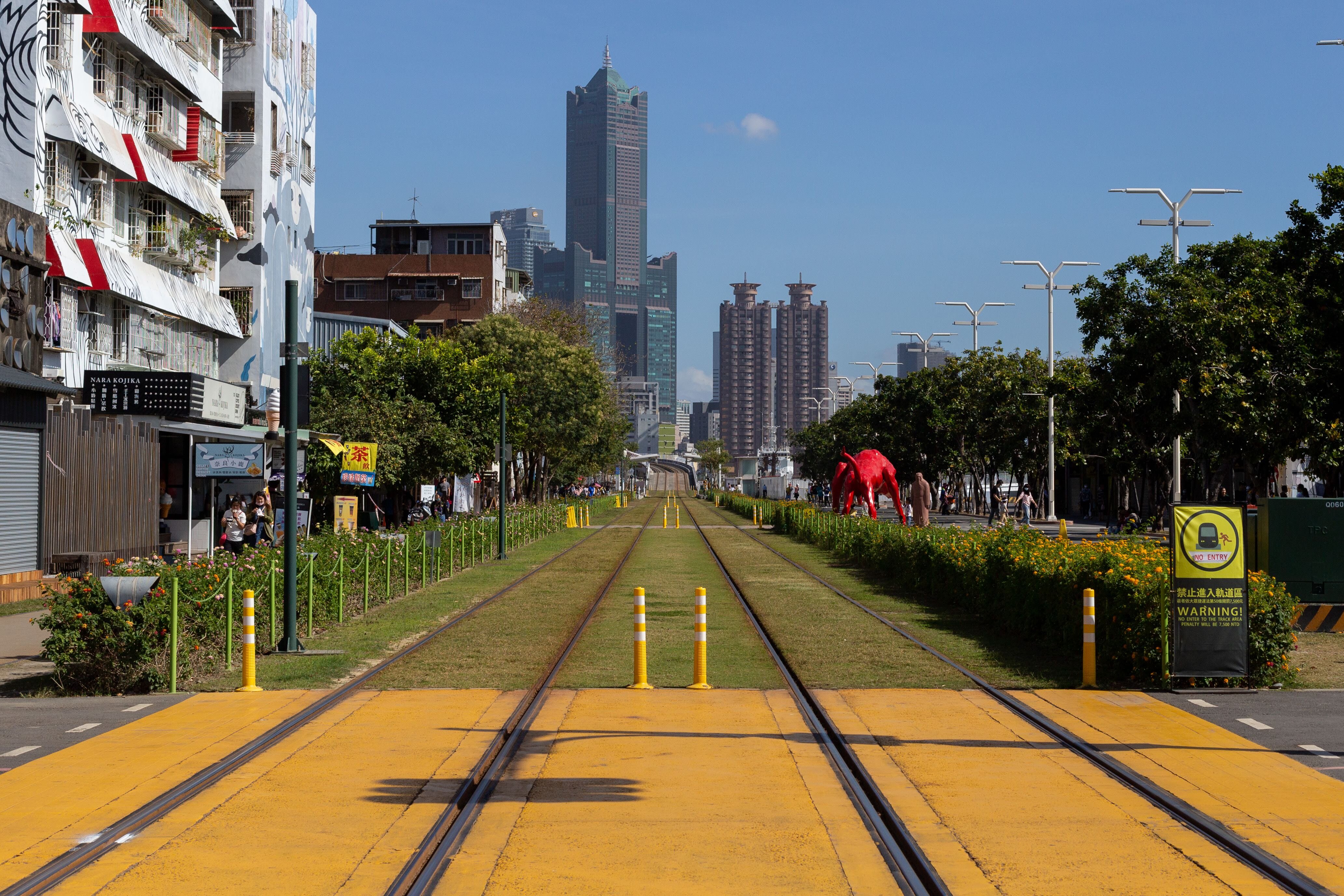 Streetcar view of Kaohsiung