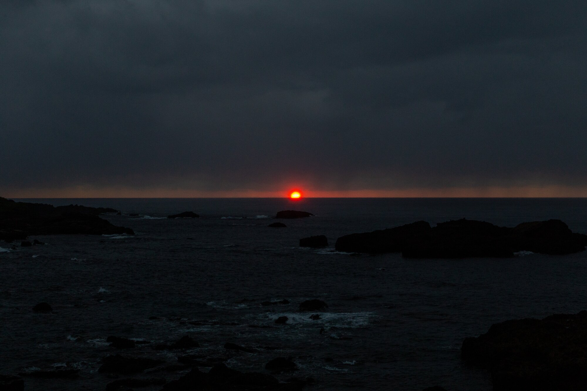 Sunrise at Dragon Bridge, the Island of the Three Immortals, Taitung